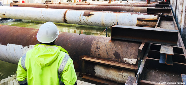 Bauüberwachung auf einer Baustelle